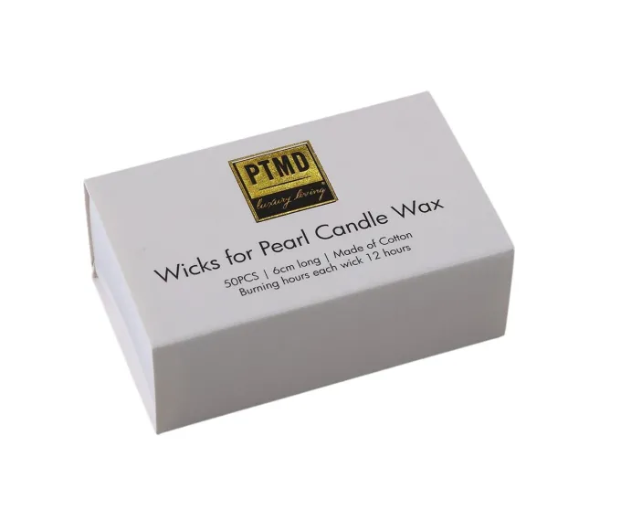 PTMD Pearl Candle Wax 500 gram beige + Candle Wax wick box