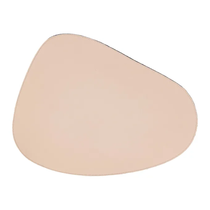 PTMD Placemat Delcia Beige vegan leer