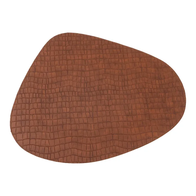 PTMD Placemat Delcia Burgundy vegan leer