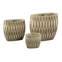 PTMD Pot Joedi Taupe cement ovaal S