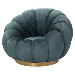 PTMD PTMD Fauteuil Daisy - Draaibare fauteuil in Euphoria Teal