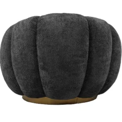 PTMD PTMD Fauteuil Daisy Euphoria Antraciet - Draaibare Luxe Stoel