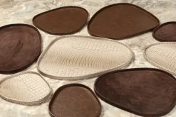PTMD PTMD Sarahkate Placemat / Dienblad S - Donkerbruin Suède