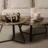 PTMD Salontafel Kae Marmer donkerbruin rond S
