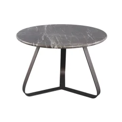 PTMD Salontafel Kae Marmer donkerbruin rond S