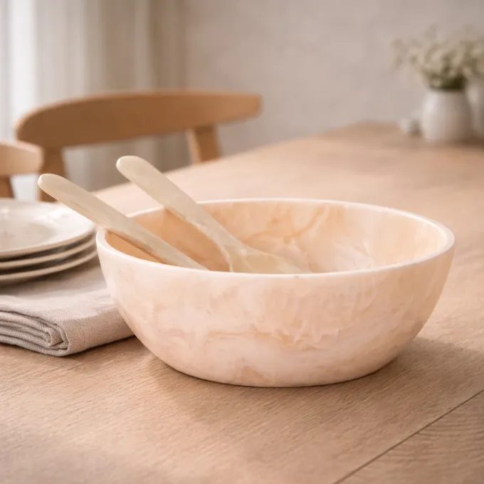 PTMD Schaal Cayley Wit met opscheplepels
