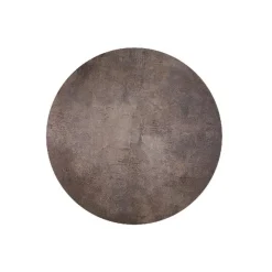 PTMD Schilderij Kemp Brown canvas rough round L - Ø 120 cm