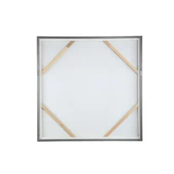 PTMD Schilderij Pathe Brown canvas rough pattern vierkant - 122,50 cm