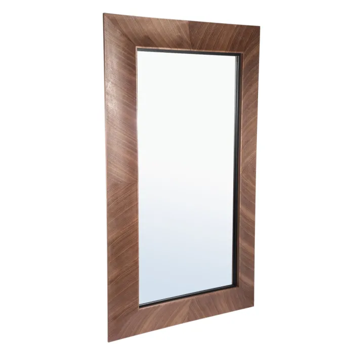 PTMD Spiegel Gezzy Natural wooden curl frame rechthoek - 186 cm hoog