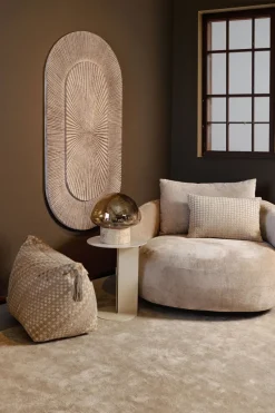 PTMD Tafellamp Jobani Beige marmer met glas L