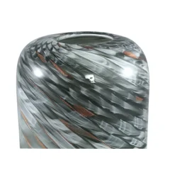 PTMD Vaas Kelsh Grijs Waves glas mixed rond L