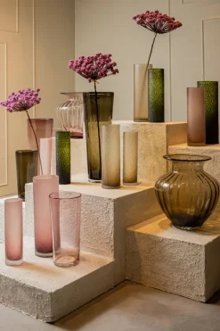 PTMD Vaas Marlisha roze glas groot rond