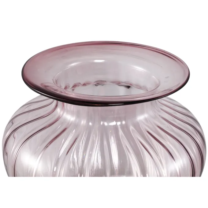 PTMD Vaas Marlisha roze glas groot rond