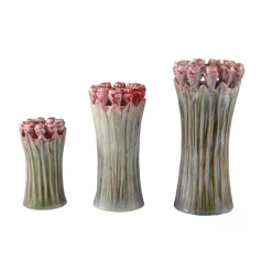 PTMD Vaas Tulips Mint Green ceramic tulip shaped M