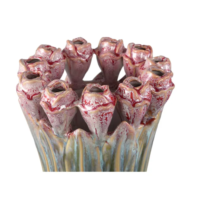 PTMD Vaas Tulips Mint Green ceramic tulip shaped S