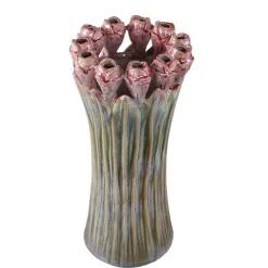 PTMD Vaas Tulips Mint Green ceramic tulip shaped S