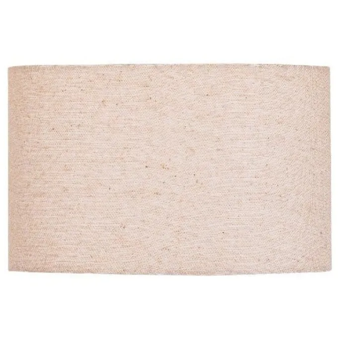 PTMD Wandlamp Devi Naturel linnen rechthoekig laag