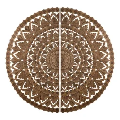 PTMD Wandornament Willian Bruin 2 delen - Ø 180 cm