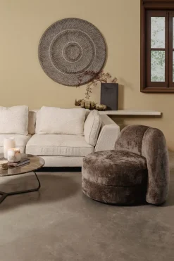 PTMD Wandornament Zoelle Donkergrijs MDF carved L