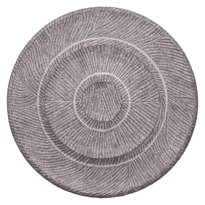 PTMD Wandornament Zoelle Donkergrijs MDF carved L