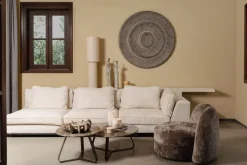 PTMD Wandornament Zoelle Donkergrijs MDF carved L