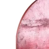 PTMD Wandpaneel Cobey Burgundy handgeschilderd canvas M - Ø 90 cm