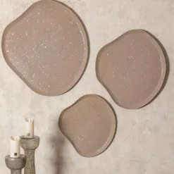 PTMD Wandpaneel Dezia Beige organisch mozaïek L