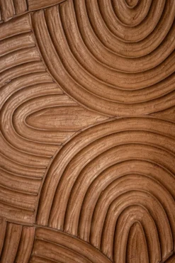 PTMD Wandpaneel Elasah Bruin met swirl patroon