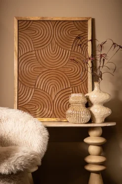 PTMD Wandpaneel Elasah Bruin met swirl patroon