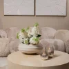 PTMD Wandpaneel Florise Creme canvas bloemen A