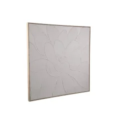 PTMD Wandpaneel Florise Creme canvas bloemen A