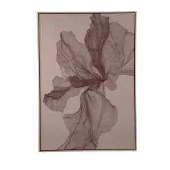 PTMD Wandpaneel Lorinde Lichtbruin canvas Bloemen
