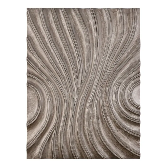 PTMD Wandpaneel Reddie Bruin glanzend MDF golvend M