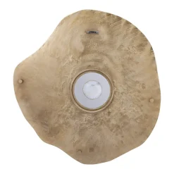 PTMD Wandpaneel Rella Beige gegoten aluminium met centrale steen L