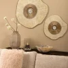 PTMD Wandpaneel Rella Beige gegoten aluminium met centrale steen S