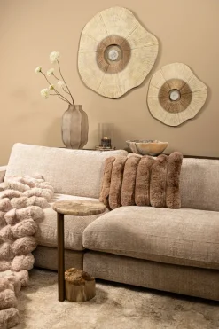 PTMD Wandpaneel Rella Beige gegoten aluminium met centrale steen S