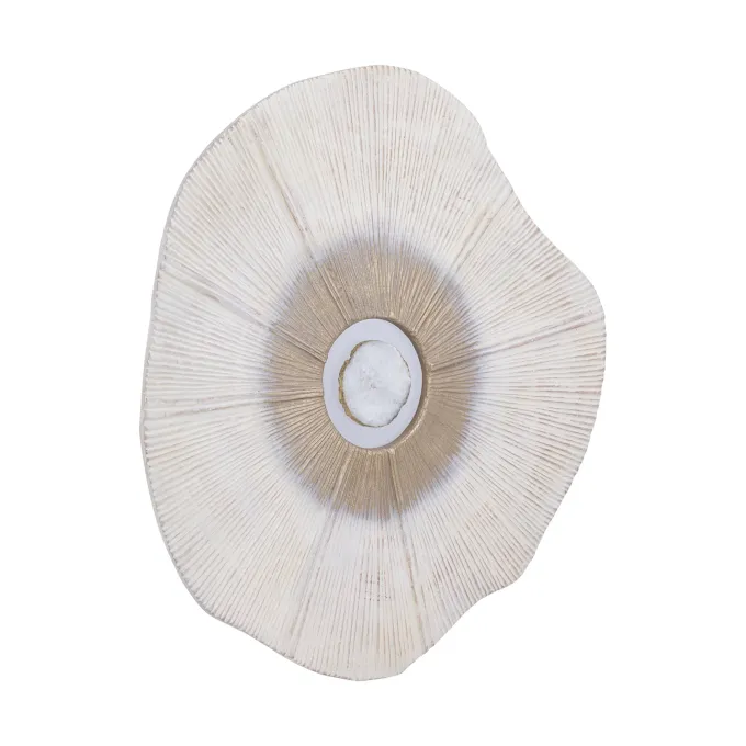 PTMD Wandpaneel Rella Beige gegoten aluminium met centrale steen S