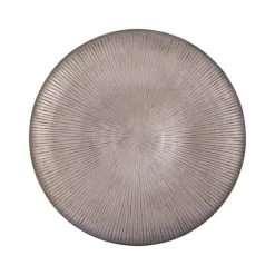 PTMD Wandplaneel Toran Brons MDF rond gestreept M - Ø 90 cm