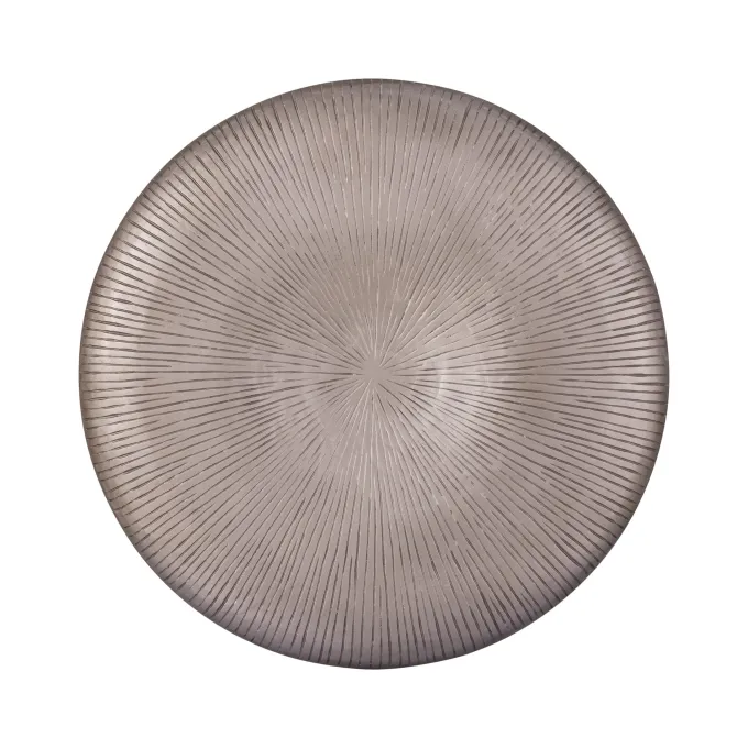 PTMD Wandplaneel Toran Brons MDF rond gestreept M - Ø 90 cm