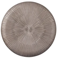PTMD Wandplaneel Toran Brons MDF rond gestreept M - Ø 90 cm