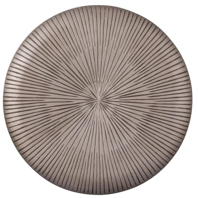 PTMD Wandplaneel Toran Brons MDF rond gestreept M - Ø 90 cm