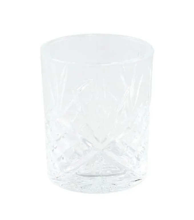 PTMD Whisky glas Crystal clear rond - 6 stuks