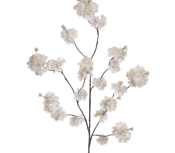 Pure Kunsttak groot Bloesem 115 cm Crème