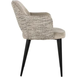 Richmond Interiors Arm chair Giovanna trendy nature/quartz khaki