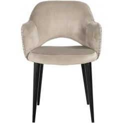 Richmond Interiors Arm chair Giovanna trendy nature/quartz khaki