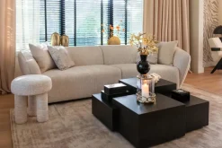 Richmond Interiors Bank Armand naturel blockweave