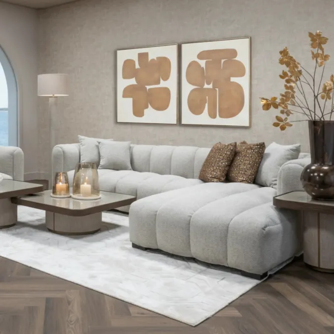Richmond Interiors Bank Novaro naturel fancy lounge rechts