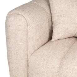 Richmond Interiors Bank Novaro cream tweed lounge rechts fire retardant