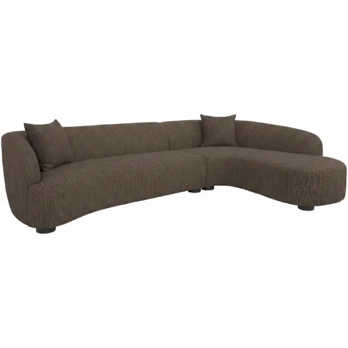Richmond Interiors Bank Pandora bruin chunky lounge rechts
