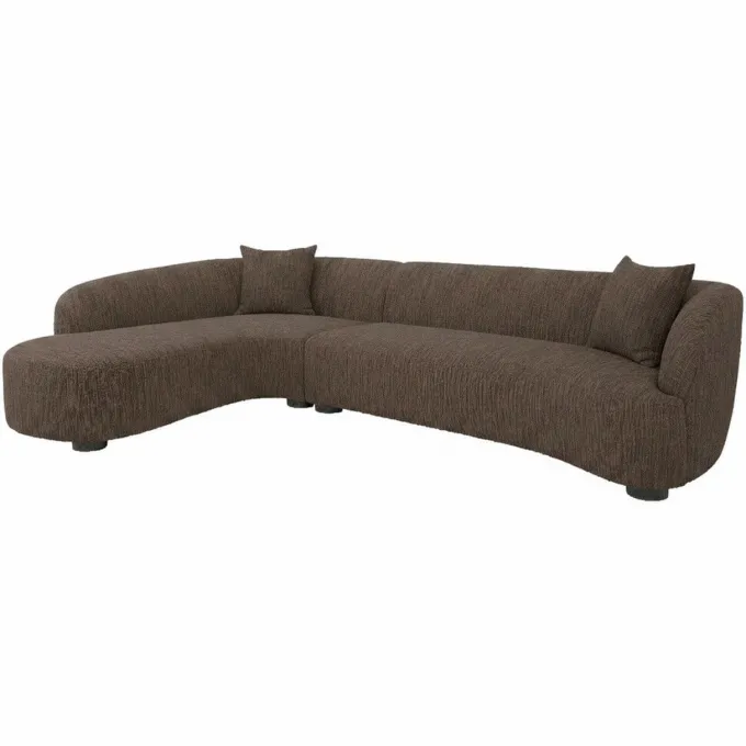 Richmond Interiors Bank Pandora bruin chunky lounge links